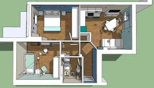 casa mare 3d colore mare azzurri mood board