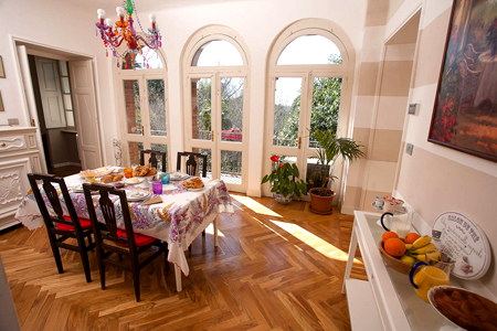 zona pranzo bed e breackfast